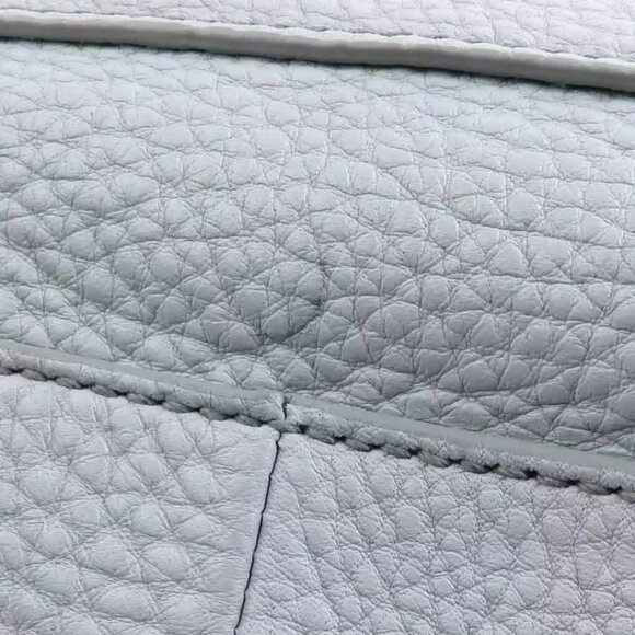 Auth PRADA Handbag Light Gray Leather - Picture 11 of 15